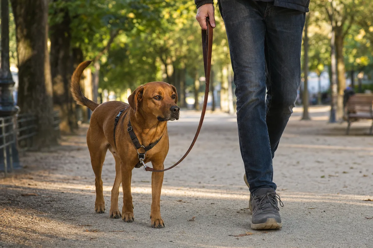Chien qui tire en laisse : la marche sans tirer pas à pas